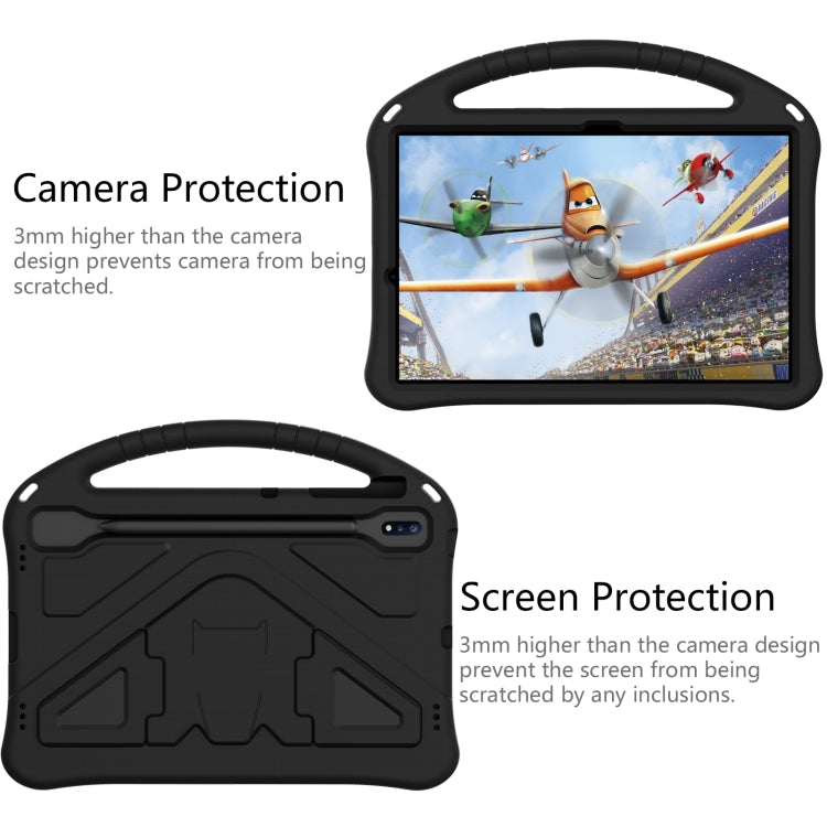 For Samsung Galaxy Tab S10+ 12.4 EVA Shockproof Tablet Case with Holder(Black)