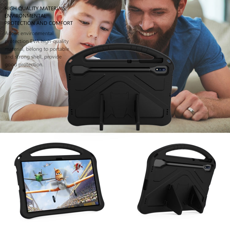 For Samsung Galaxy Tab S10+ 12.4 EVA Shockproof Tablet Case with Holder(Black)