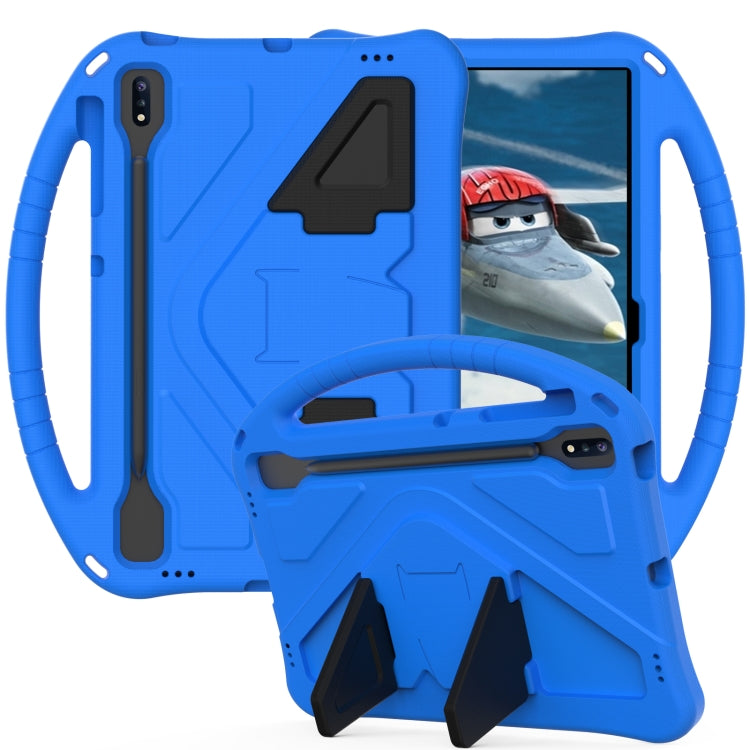 For Samsung Galaxy Tab S10+ 12.4 EVA Shockproof Tablet Case with Holder(Blue)