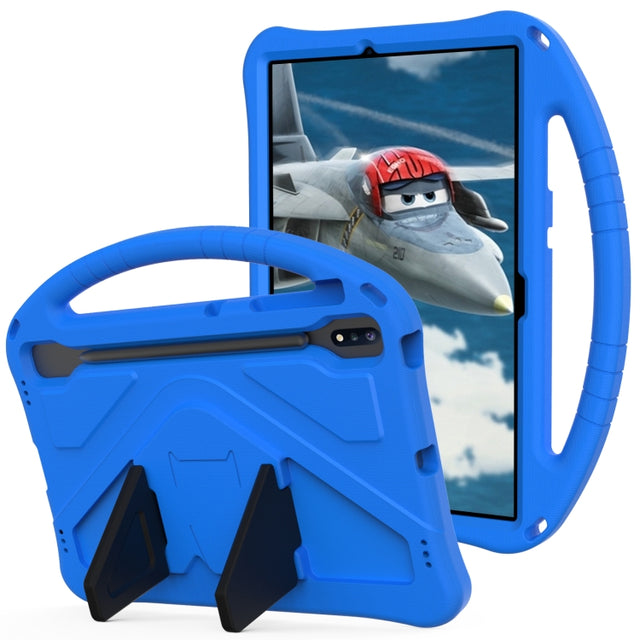 For Samsung Galaxy Tab S10+ 12.4 EVA Shockproof Tablet Case with Holder(Blue)