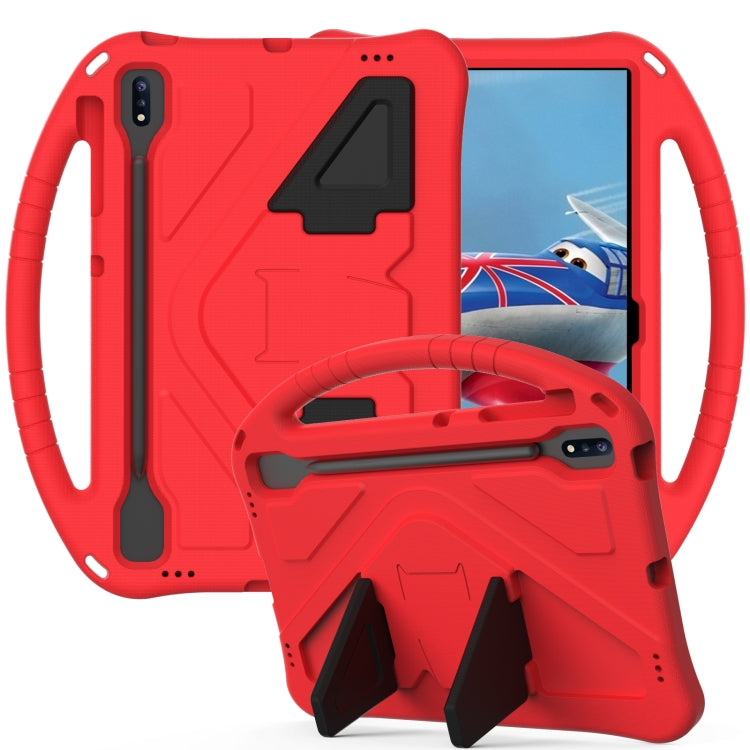 For Samsung Galaxy Tab S10+ 12.4 EVA Shockproof Tablet Case with Holder(Red)