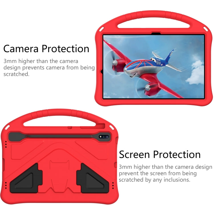 For Samsung Galaxy Tab S10+ 12.4 EVA Shockproof Tablet Case with Holder(Red)