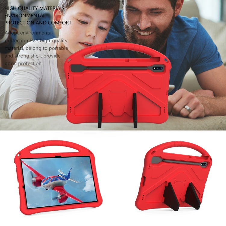 For Samsung Galaxy Tab S10+ 12.4 EVA Shockproof Tablet Case with Holder(Red)