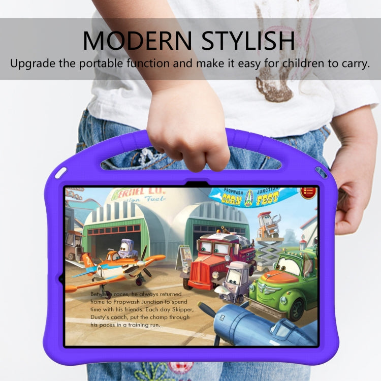 For Samsung Galaxy Tab S10+ 12.4 EVA Shockproof Tablet Case with Holder(Purple)