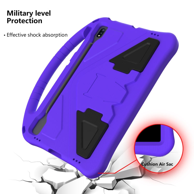 For Samsung Galaxy Tab S10+ 12.4 EVA Shockproof Tablet Case with Holder(Purple)