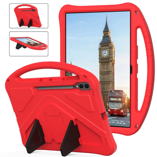 For Samsung Galaxy Tab S10 Ultra 14.6 EVA Shockproof Tablet Case with Holder(Red)
