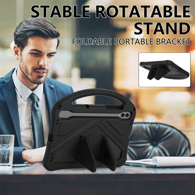 For Samsung Galaxy Tab S10 EVA Shockproof Tablet Case with Holder(Black)