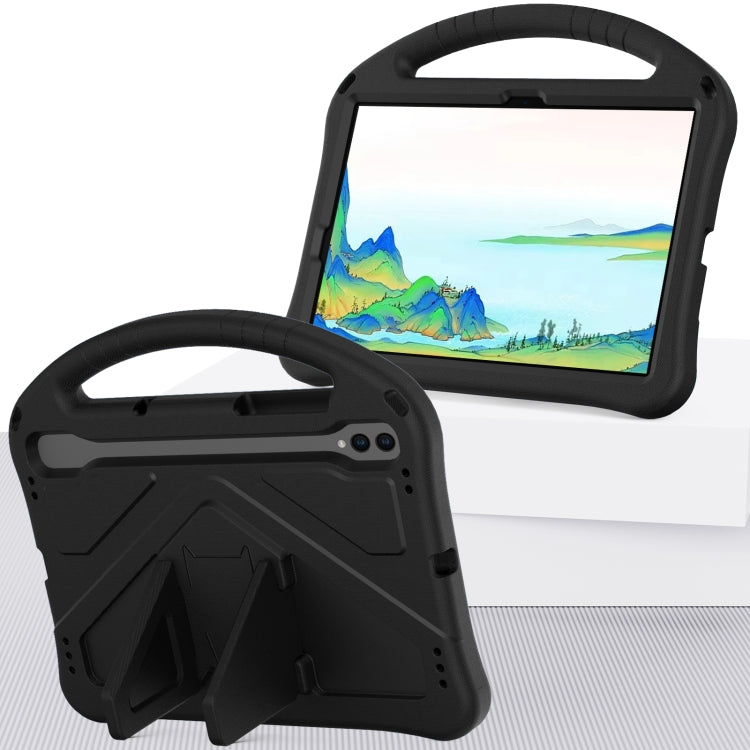 For Samsung Galaxy Tab S10 EVA Shockproof Tablet Case with Holder(Black)