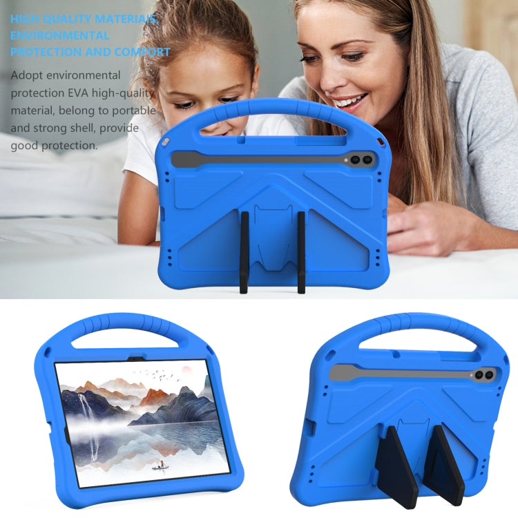 For Samsung Galaxy Tab S10 EVA Shockproof Tablet Case with Holder(Blue)