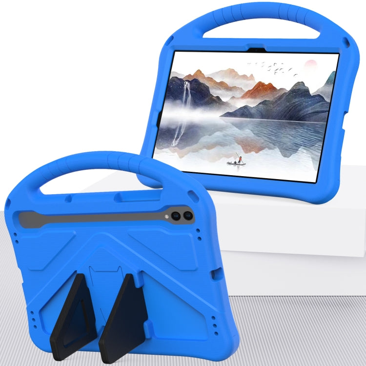 For Samsung Galaxy Tab S10 EVA Shockproof Tablet Case with Holder(Blue)