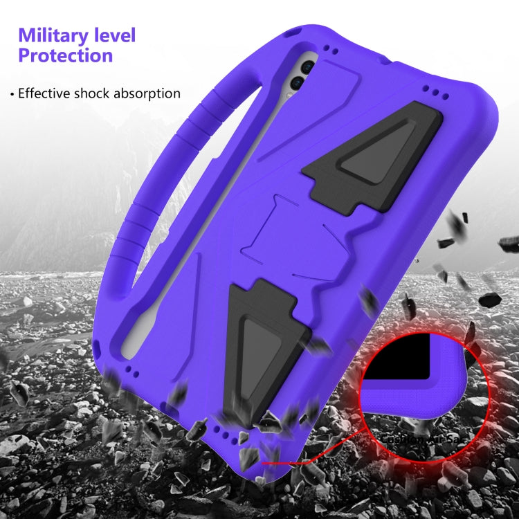 For Samsung Galaxy Tab S10 EVA Shockproof Tablet Case with Holder(Purple)