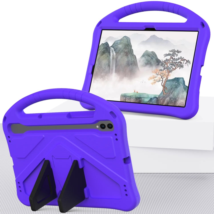 For Samsung Galaxy Tab S10 EVA Shockproof Tablet Case with Holder(Purple)