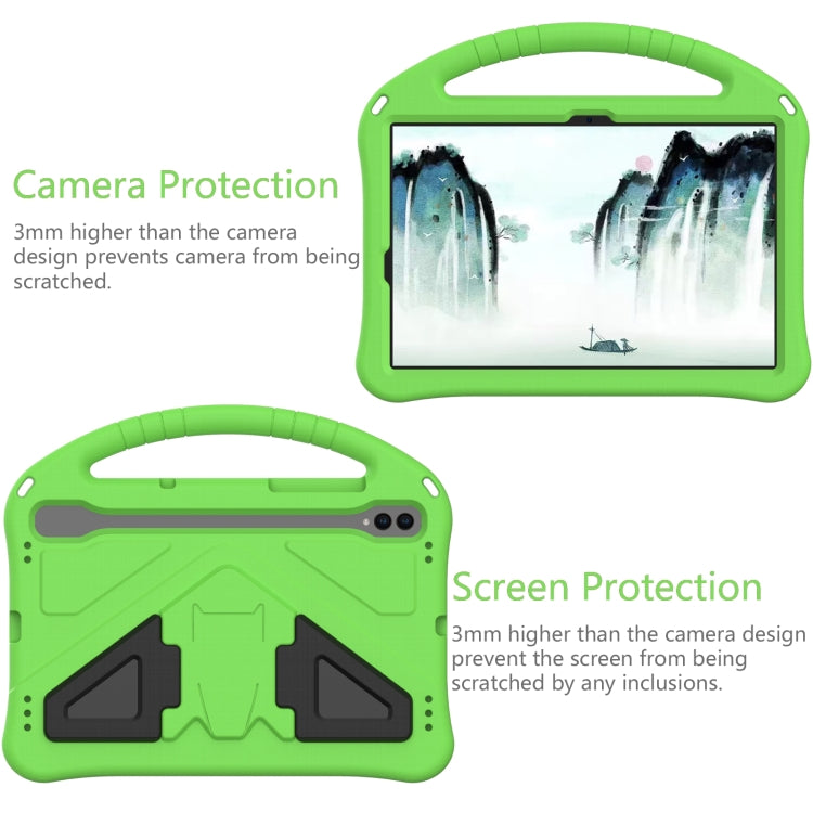 For Samsung Galaxy Tab S10 EVA Shockproof Tablet Case with Holder(Green)