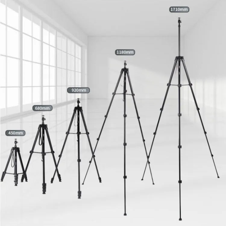 JMARY KP2208 Photography Live Streaming 1.7m Fill Light Camera Metal Tripod Holder