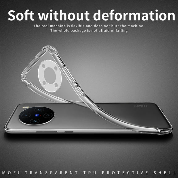 For vivo X100 Pro MOFI Ming Series Ultra-thin TPU Phone Case(Transparent)
