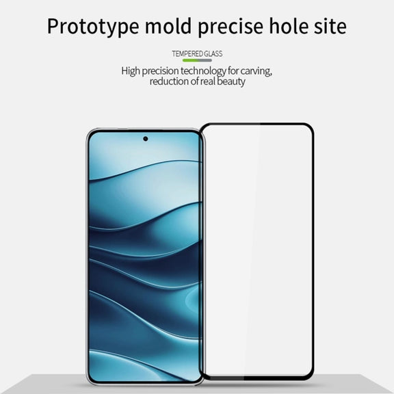 For Xiaomi Redmi Note 14 5G PINWUYO 9H 2.5D Full Screen Tempered Glass Film(Black)