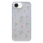 For iPhone 16e Gypsophila Flowers Pattern TPU Protective Phone Case(Pink)