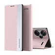 For Xiaomi Redmi Note 13 Pro+ Side Electroplated Adsorption Leather Phone Case(Pink) - Note 13 Pro+ Cases by PMC TechLife | Online Shopping South Africa | PMC TechLife