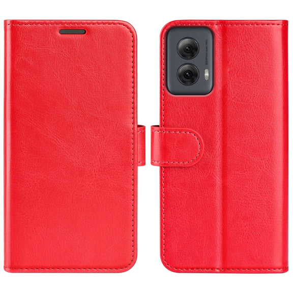 For Motorola Moto G Power 5G 2024 R64 Texture Horizontal Flip Leather Phone Case(Red)