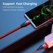 ENKAY 6-in-1 PD100W USB-A / Type-C to Type-C / 8 Pin / Micro USB Magnetic Fast Charging Cable, Cable Length:1m(Red)