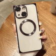 For iPhone 14 Plus Square Magsafe Electroplating TPU Phone Case(Purple) - iPhone 14 Plus Cases by PMC TechLife | Online Shopping South Africa | PMC TechLife