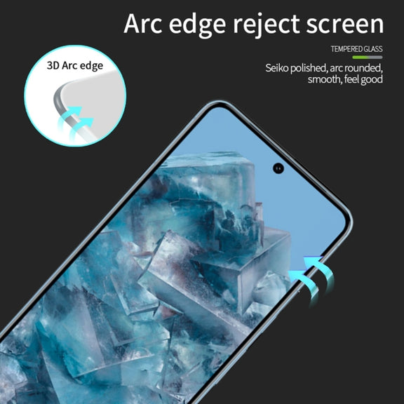 For Google Pixel 9 PINWUYO 9H 3D Full Screen Explosion-proof Tempered Glass Film(Black)