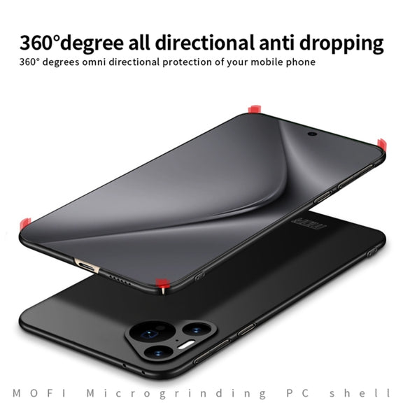 For Huawei Pura 70 Pro MOFI Micro-Frosted PC Ultra-thin Hard Phone Case(Blue)
