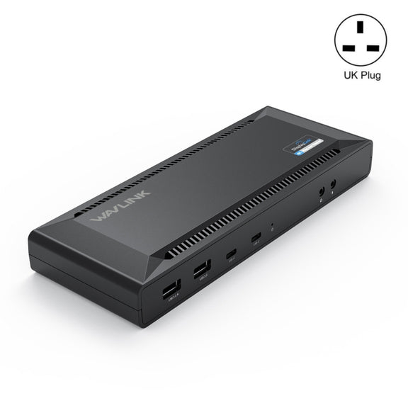 Wavlink UG69PD2 Dual 4K Fast Charging Integrated Docking Station, Plug:UK Plug
