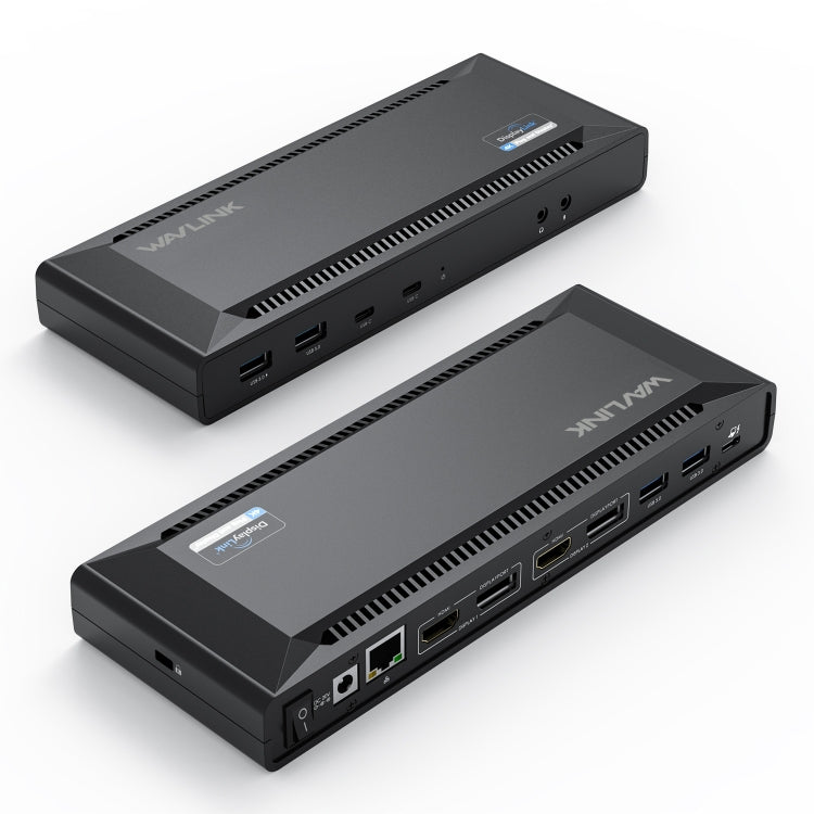 Wavlink UG69PD2 Dual 4K Fast Charging Integrated Docking Station, Plug:UK Plug