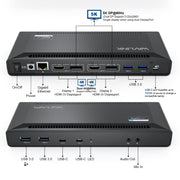 Wavlink UG69PD2 Dual 4K Fast Charging Integrated Docking Station, Plug:US Plug