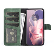 For Motolora Moto G Power 5G 2024 Stitching Horizontal Flip Leather Phone Case(Green)