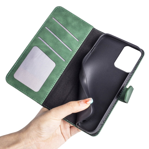 For Motolora Moto G Power 5G 2024 Stitching Horizontal Flip Leather Phone Case(Green)