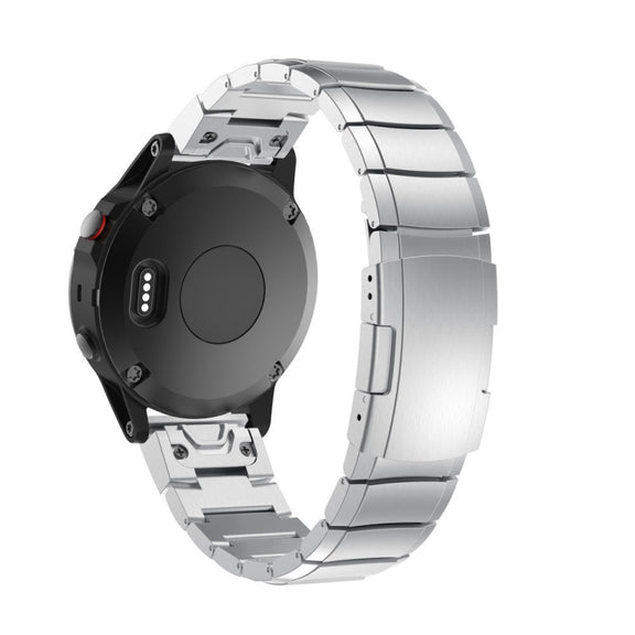 For Garmin Fenix 7 Solar 22mm Titanium Alloy Quick Release Watch Band(Sliver)