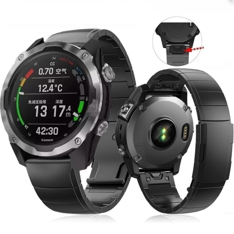For Garmin Forerunner 945 22mm Titanium Alloy Quick Release Watch Band(Sliver)