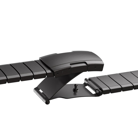 For Garmin Instinct 22mm Titanium Alloy Quick Release Watch Band(Black)