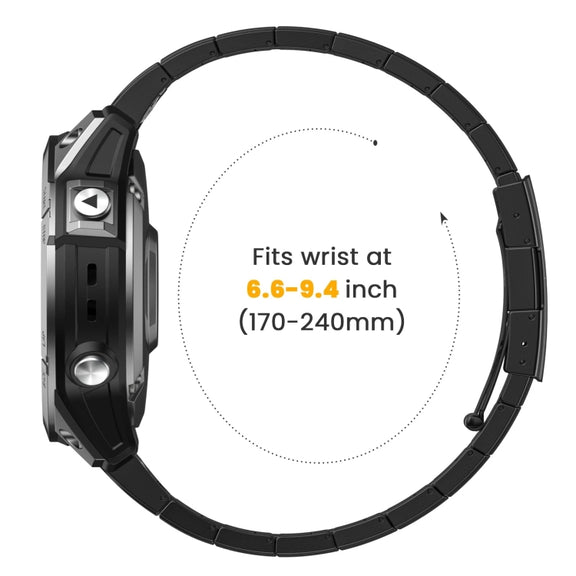 For Garmin Fenix 7 Titanium Alloy Quick Release 22mm Watch Band(Black)