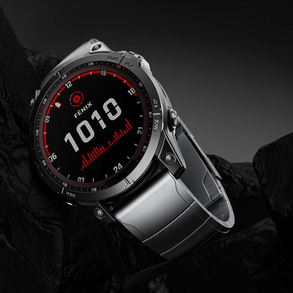 For Garmin Instinct 2 22mm Titanium Alloy Quick Release Watch Band(Sliver)