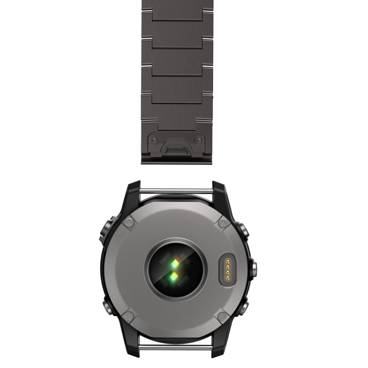 For Garmin Fenix 7X 26mm Titanium Alloy Quick Release Watch Band(Sliver)