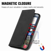 For iPhone 16e Retro Skin Feel Magnetic Flip Leather Phone Case(Black)