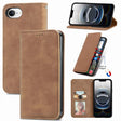 For iPhone 16e Retro Skin Feel Magnetic Flip Leather Phone Case(Brown) - iPhone 16e Cases by PMC TechLife | Online Shopping South Africa | PMC TechLife | Buy Now Pay Later Mobicred