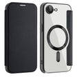 For iPhone 16e Shield MagSafe RFID Anti-theft Leather Phone Case(Black) - iPhone 16e Cases by PMC TechLife | Online Shopping South Africa | PMC TechLife | Buy Now Pay Later Mobicred