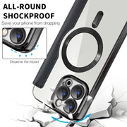 For iPhone 16e Shield MagSafe RFID Anti-theft Leather Phone Case(Brown)