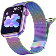 For Apple Watch 2 42mm Milan Double Magnetic Steel Mesh Watch Band(Color)