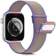 For Apple Watch 42mm Milan Double Magnetic Steel Mesh Watch Band(Color)