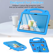 For Samsung Galaxy Tab S9 X710/X716B Handle Kickstand Children EVA Shockproof Tablet Case(Sky Blue)