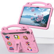 For Samsung Galaxy Tab S9+ 12.4 X810 Handle Kickstand Children EVA Shockproof Tablet Case(Pink)