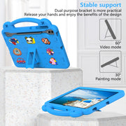 For Samsung Galaxy Tab S9+ 12.4 X810 Handle Kickstand Children EVA Shockproof Tablet Case(Sky Blue)