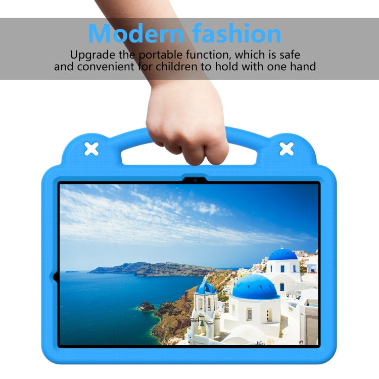 For Samsung Galaxy Tab S9+ 12.4 X810 Handle Kickstand Children EVA Shockproof Tablet Case(Sky Blue)