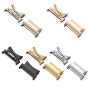 For Samsung Galaxy Watch5 / 5 Pro 20mm 1 Pair Button Style Curved Metal Watch Band Connector(Gold)