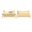For Samsung Galaxy Watch6 / 6 Classic 22mm 1 Pair Button Style Curved Metal Watch Band Connector(Gold) - free shipping - PMc TechLife - Order now!